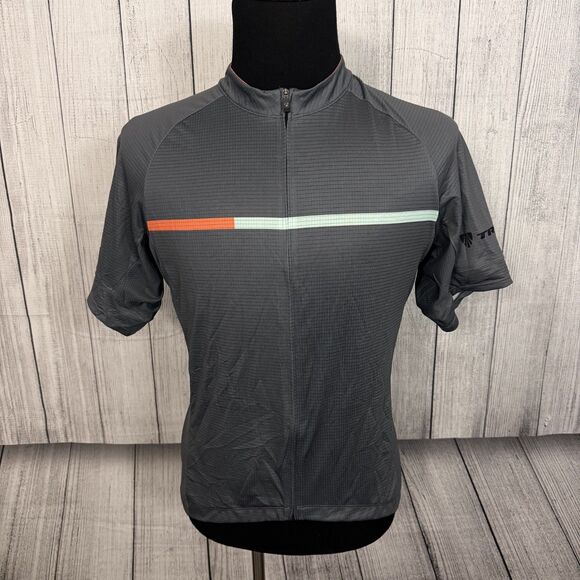 Bontager Profilia Men's XXL Gray Fitted Full Zip Cycling Jersey - Picture 1 of 7